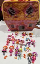 Lalaloopsy  Dolls Bundle travel house 15 mini dolls 