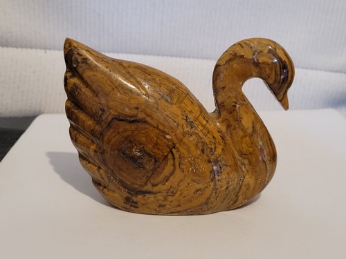 Heavy brown onyx - brown, swan