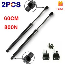 2x Universal 600mm 60CM 800N Gas Struts Spring Kit Conversion & Bracket Car Boat