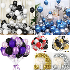 50 Chrome Balloons Metallic