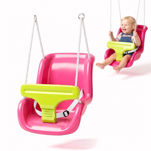 Pink toddler swing seat - seat, with