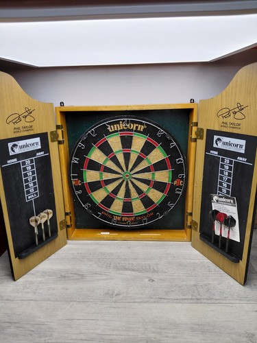 Unicorn dart board - board, cabinet