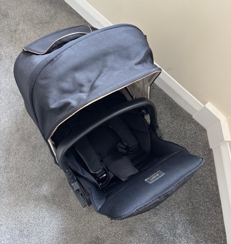 Grey single pushchair stroller - single,