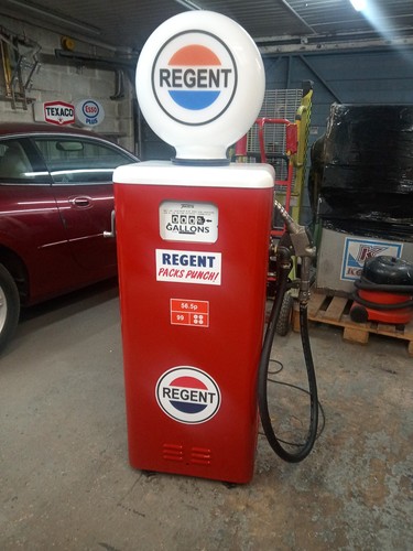 Vintage petrol pump - vintage,