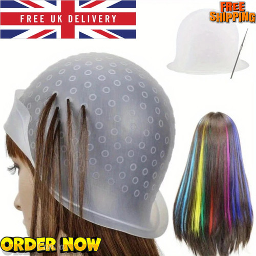 Silicone hair highlighting cap - hair,