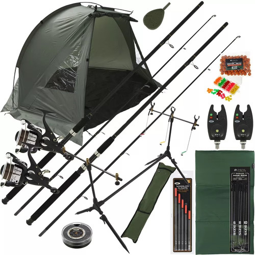 Carp fishing setup stalking - carp, 2x