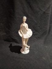 VTG Miguel Requena Porcelain Glossy Ballerina Dancer w/ Roses Figurine