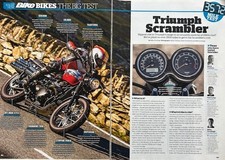 TRIUMPH SCRAMBLER - ORIGINAL 2015 3500 MILE ROAD TEST COVERING 6 PAGES