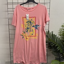 Bon Marche pink palm print