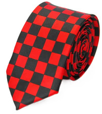 Unisex Black and Red Check