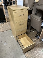 4 drawer Wooden filing cabinet used