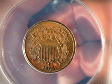 1864 2 CENT COIN ANACS AU