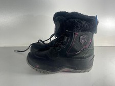 Karrimor Snowfur 3 Ladies Boots Size 8(42) Black Lace Up Warm Snow Boots -B108