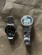 Vintage Mens Sekonda Divers Watch & Casio Wave Captor..Working Used Condition