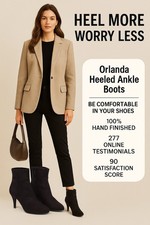 Roberto Vianni Orlanda Black Heeled Ankle Boots UK5 /38 | Faux Suede | Zip | VGC