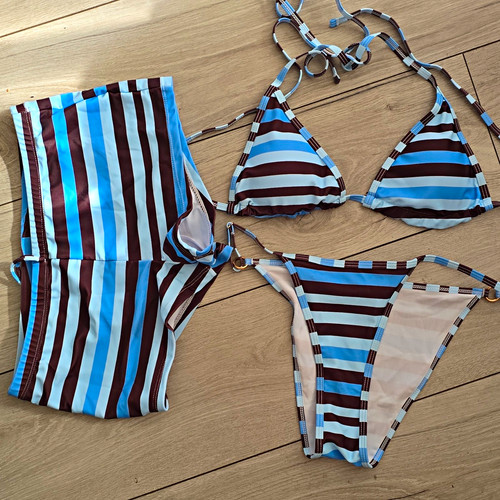 Women blue brown - women’s, blue/brown/white