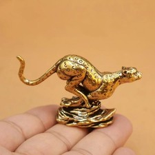 Brass Cheetah Small Statue