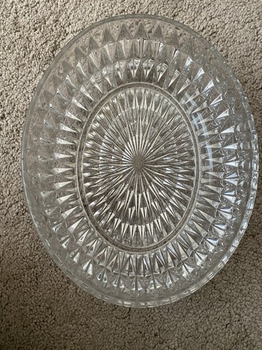 Vintage clear pressed glass - pressed,