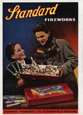 Original 1957 advert for Standard Fireworks Ltd. Huddersfield