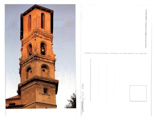 Postcard mallorca campanar - postcard,