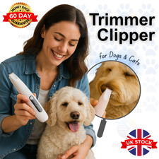 Pet Dog Electric Groomer Trimmer LED Waterproof Pet Foot Hair Cat Dog Paw Shaver