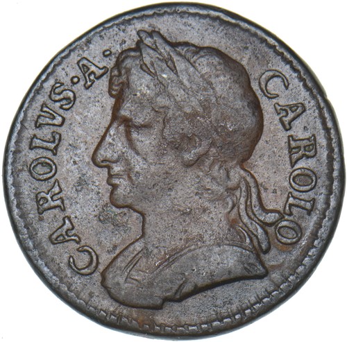 1673 farthing charles - -, ii