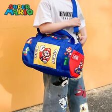 Super Mario Bros Kids Luggage Swim Sport Bag Large Capacity Travel Boy Girl