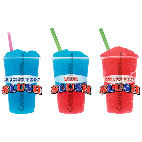 Slush cup flavour stickers - slush,