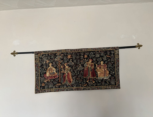 Multicolour medieval scene - multicolour,