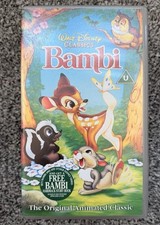 Bambi VHS Video Tape 1994 Walt