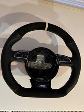 AUDI S3 A3 S1 A6 S6 RS4 S4 S5 A7 S7 DSG CUSTOM FLAT BOTTOM SPORT STEERING WHEEL
