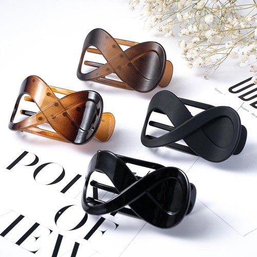 Flat hair clips - flat, thin