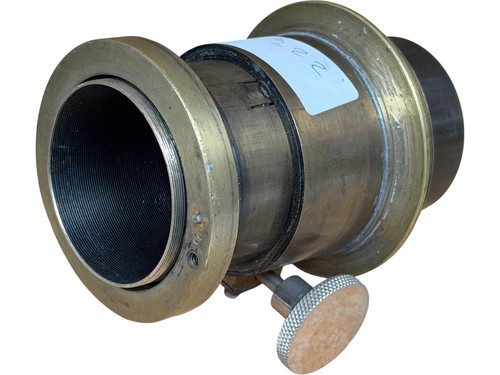 Antique brass petzval lens for - petzval,