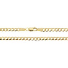 9ct Yellow Gold Curb Chain 18"