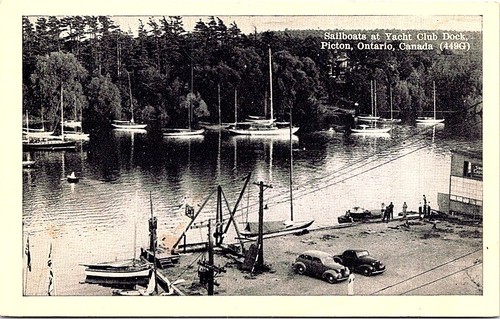 Vintage postcard sailboats - postcard,