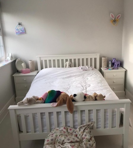 White double bed from - white,