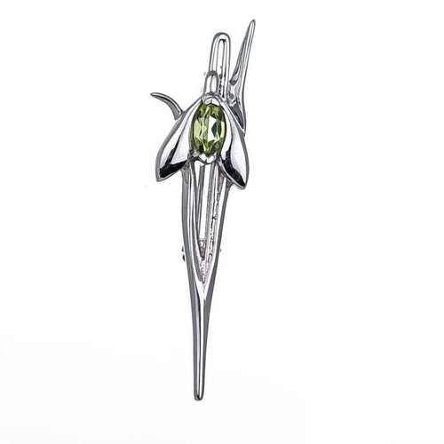 Peridot brooch sterling - brooch,