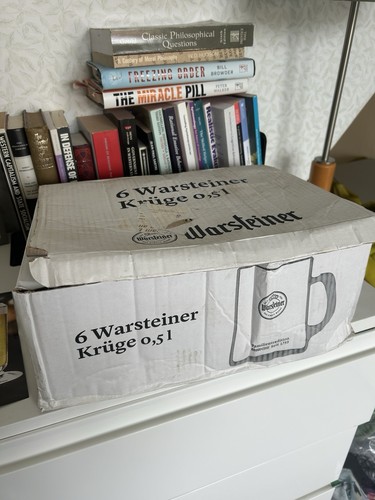 Warsteiner beer stein - x6, 0.5l