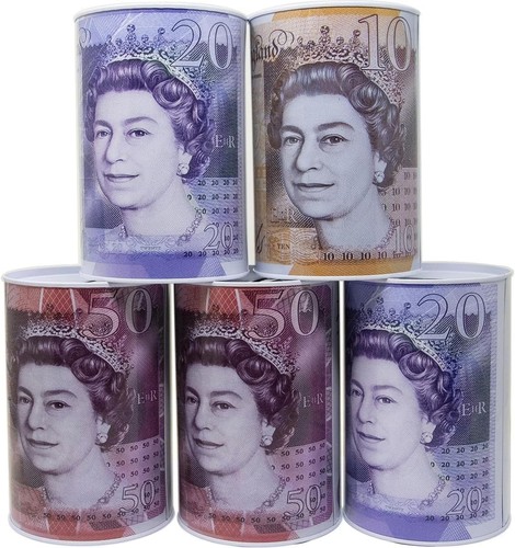 Pound note money coin jar - note,