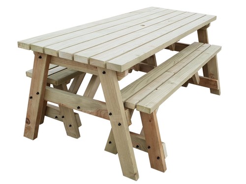 Picnic bench set 3ft - 3ft, to