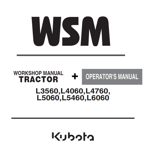 Workshop service manual kubota - service,