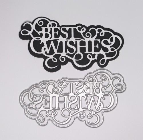 Large best wishes - best, shadow