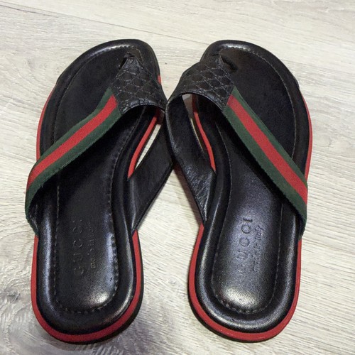 Gucci web thong leather - web,