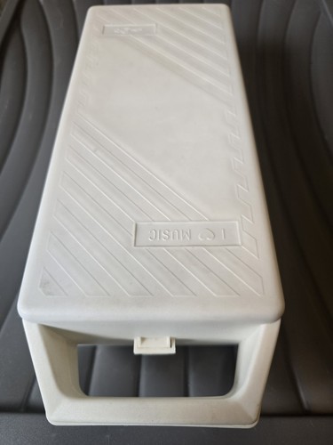 White cassette case with x - with,