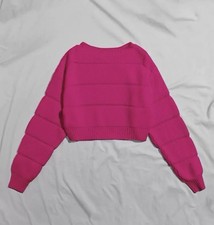 Hot Pink Knitted Jumper Size
