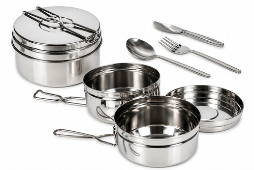 6pc camping cooking - cooking, saucepan