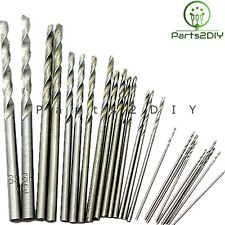 10pcs 0.5-3.2mm Metric Micro HSS Twist Drill Bits Straight Shank Jewellers Metal