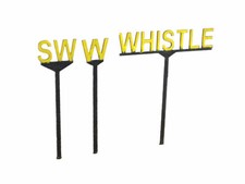 LASER CUT WHISTLE SIGNS FOR OO