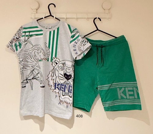 Kenzo boy set shirt short - , &
