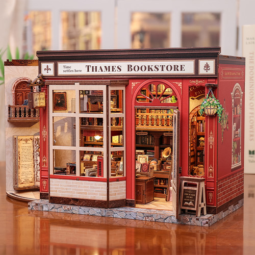 Thames bookstore diy miniature - thames,